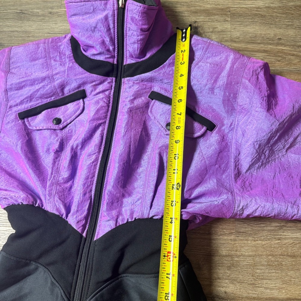 VTG NILS Skiwear One Piece Snowsuit Jumpsuit Iridescent Purple | Size XS - Picture 9 of 16